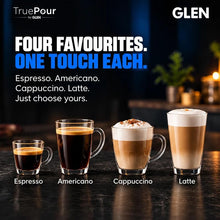 Load image into Gallery viewer, Glen Truepour Capsule Espresso Touch Coffee Machine Americano, Cappuccino &amp; Latte | 19 Bar Italian Pump Nespresso Compatible Capsules Milk Tube Touch Control | Adjustable Coffee Nozzle (SA-9055CECCM
