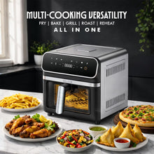 Load image into Gallery viewer, Sujata Fryomatic Plus Air Fryer 6.4L | 2000W| Up to 80% Less Oil Usage | Bake, Grill &amp; Roast| 8 Preset Modes| Digital Display &amp; Touch Control Panel |Glass Window | 2 Years Warranty
