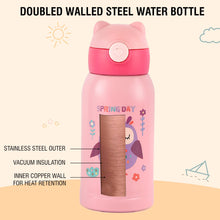 Load image into Gallery viewer, Cello Toddy Hot &amp; Cold Stainless Steel Kids Water Bottle, 550ml, Pink
