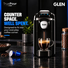 Load image into Gallery viewer, Glen Truepour Espresso Coffee Machine Compatible, 19 Bar Pressure, Temperature Control, Programmable Cup Volume, 800ML Water Tank, Adjustable Drip Tray &amp; Used Capsule Container (SA-9054CECM)
