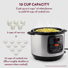 Load image into Gallery viewer, Borosil InstaCook 6L Electric Rice Cooker | Keep Warm Feature with Indicator Display, Anti Skid Rubber Feet | Cook &amp; Boil Noodles, Rice, Upma, Idli | 2 Years Warranty
