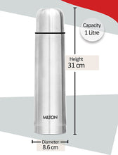 Load image into Gallery viewer, Milton Thermosteel Flip Lid Flask, 1000 milliliters, Silver
