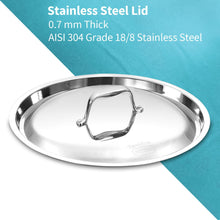 Load image into Gallery viewer, Hawkins Pro 2.5 Litre Deep-Fry Pan, Triply Stainless Steel Kadhai with Stainless Steel Handles and Stainless Steel Lid, Silver (PSK25S)
