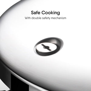 Stahl Xpress Cooker Triply Pressure Cooker Tall, Induction Cooker, Outer Lid Pressure Cooker 3 L, Induction & Gas Stove Compatible, 5 Years Warranty
