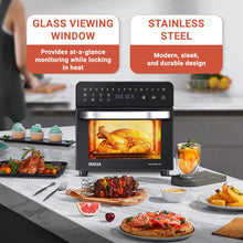 Load image into Gallery viewer, Inalsa Air Fryer Oven Aero Smart-15 L|1700 W-14 Preset Programs|Roast, Reheat, Dehydrate, Bake|Rotisserie &amp; Convection|8 Accessories|2 Year Warranty|Recipe Book, 15 liter, Black
