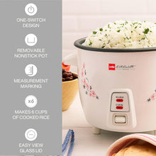 Load image into Gallery viewer, Electric Rice Cooker Cello Iris Rice Cooker | 2.8 Liter Electric Rice Cooker 1000 Watt | 2 Aluminium Cooking Bowl | Trivet Plate for Perfect Rice Cooking | Auto Keep Warm Mode for Keeping Food Hot | White
