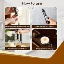 Load image into Gallery viewer, AGARO Royal Milk, 3‑Speed Electric for Coffee with Whisk and, Mixer, Stand‑up Design, for Cream (Whisk Milk), Rechargeable, Stainless Steel
