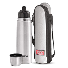 Load image into Gallery viewer, Milton Thermosteel Flip Lid Flask, 1000 milliliters, Silver
