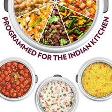 Load image into Gallery viewer, Borosil Pronto Dual 2.8 L Electric Rice Cooker with 2 Pot | 1000W, Keep Warm Feature with Indicator Display, Anti Skid Rubber Feet | Cook &amp; Boil Noodles, Rice, Upma, Idli, Dhokla | 2 Years Warranty
