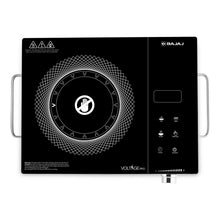 Load image into Gallery viewer, Infrared Induction Cooktop BAJAJ IRX 220F | 2200 Watts | 11 Power Level | 3 Preset Menu | Feather Touch Controls | Digital display | 1 Year Warranty 【Black/Silver】
