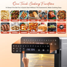 Load image into Gallery viewer, Inalsa Air Fryer Oven Aero Smart-15 L|1700 W-14 Preset Programs|Roast, Reheat, Dehydrate, Bake|Rotisserie &amp; Convection|8 Accessories|2 Year Warranty|Recipe Book, 15 liter, Black
