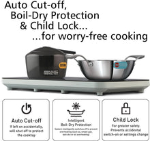 Load image into Gallery viewer, Hawkins Futura Dual Hob Induction Cooktop, 3600-W, Auto Cut-off, Child Lock, Intelligent Boil-Dry Protection, 20 Power Settings, Black (FIC2A1)
