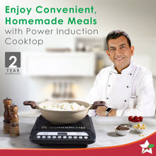 Load image into Gallery viewer, Wonderchef Power 1400W Induction Cooktop with 11 Preset Functions, Push Touch Control Button Induction Cooktop, 2 Years Warranty
