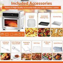 Load image into Gallery viewer, INALSA Air Fryer Oven Aero Smart With 23 L Capacity|1700 W-16 Preset Programs|| Digital Display and Touch Control | Rotisserie &amp; Convection| 8 Accessories| Recipe Book|2 Year Warranty

