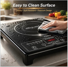 Load image into Gallery viewer, CELLO Blazing Fleura Induction Cooktop Stove 2000 Watts Black | Compact &amp; Portable, Strong &amp; Effiecient Heating Power, 3 Preset Menu, Quick Cooking with Different Tempreature Modes | 1 Year Warranty
