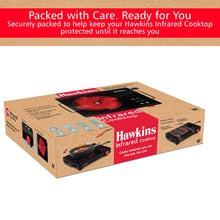 Load image into Gallery viewer, Hawkins Infrared Cooktop 2200 W | Cook With Any Pot, Any Pan | Crystal Glass Top | Touch Controls with Rotary Knob | Black (HIR1)
