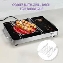 Load image into Gallery viewer, Borosil 2200W Smart Kook Infrared Induction | Digital Display with Touch Buttons | Glass Crystallite Plate | 8 Preset Modes | Auto Cooling Fan | 1 Year Warranty | Made in India
