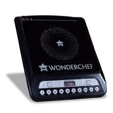 Load image into Gallery viewer, Wonderchef Power 1400W Induction Cooktop with 11 Preset Functions, Push Touch Control Button Induction Cooktop, 2 Years Warranty
