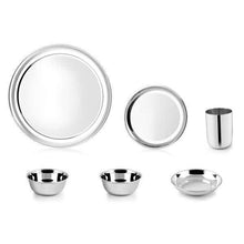 Load image into Gallery viewer, PNB Kitchenmate 51 PIECES STAINLESS STEEL DINNER SET, UNIQUE, PLAIN - KOCHEN ESSENTIAL
