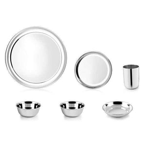 PNB Kitchenmate 51 PIECES STAINLESS STEEL DINNER SET, UNIQUE, PLAIN - KOCHEN ESSENTIAL