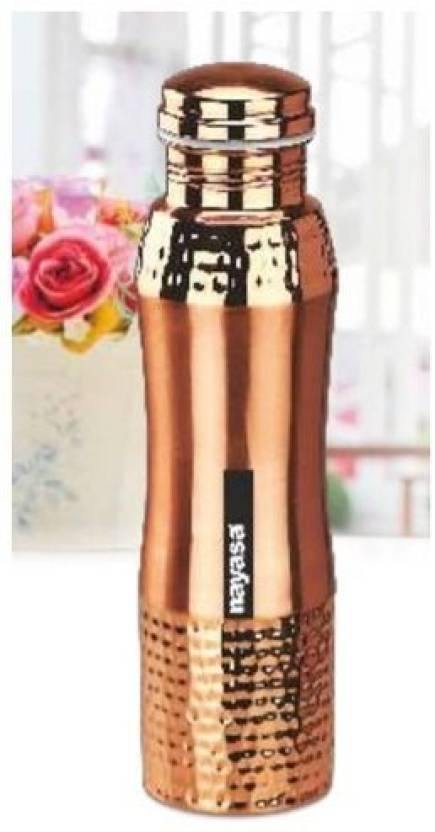 NAYASA CURVE COPPER BOTTLE WITH 2 GLASS COMBO SET - KOCHEN ESSENTIAL