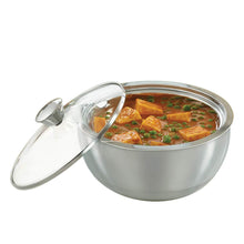 Load image into Gallery viewer, Borosil Stainless Steel Insulated Curry Server 900ML , Silver - KOCHEN ESSENTIAL
