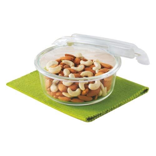 Borosil Klip N Store Glass Food Container ( round ) - KOCHEN ESSENTIAL