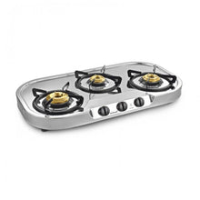 Load image into Gallery viewer, SUNFLAME OPTRA 3 BURNER GAS STOVE, SS - KOCHEN ESSENTIAL
