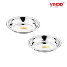 Load image into Gallery viewer, Vinod Stainless Steel Halwa Plate Set of 12 Pieces - KOCHEN ESSENTIAL
