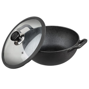 VINOD LEGACY CAST IRON KADAI, 26CM, 4.3L - KOCHEN ESSENTIAL