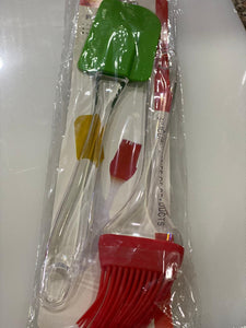 BAKEWARE SET OF SPATULA AND BRUSH SILICONE - KOCHEN ESSENTIAL