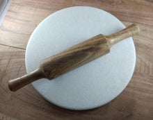Load image into Gallery viewer, LAKSHITA PURE WHITE MARBLE CHAKLA WITH WOODEN BELAN (ROLLING PINS) - KOCHEN ESSENTIAL
