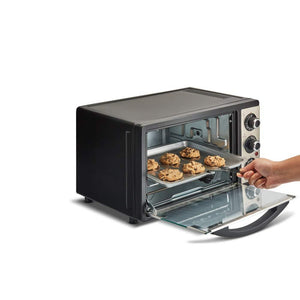 BOROSIL PRIMA 19 L OTG, WITH MOTORISED ROTISSERIE, 1300W, 5 STAGE HEAT SELECTION, GREY AND BLACK - KOCHEN ESSENTIAL