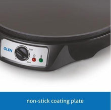 Load image into Gallery viewer, Glen Electric Dosa Maker with Wooden Batter &amp; Spatula 1000 Watt Black (SA-3038) - KOCHEN ESSENTIAL
