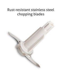 GLEN  MINI VEGETABLE CHOPPER, ELECTRIC CHOPPER, WHITE, 250 WATTS - KOCHEN ESSENTIAL