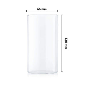 BOROSIL VISION GLASS SET LARGE, SET OF 6, TRANSPARENT - KOCHEN ESSENTIAL