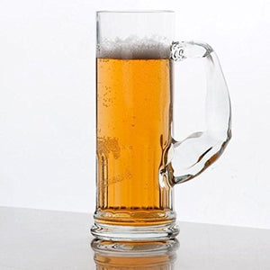 Glass Beer Mug - 1 Piece, Clear, 600 ml