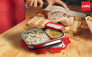 Cello Click It Stainless Steel Lunch Pack - KOCHEN ESSENTIAL