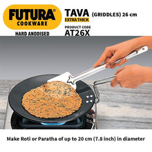 Load image into Gallery viewer, HAWKINS FUTURA HARD ANODISED ROTI TAWA, 26CM, 6.35MM AT26X ( induction tawa ) - KOCHEN ESSENTIAL
