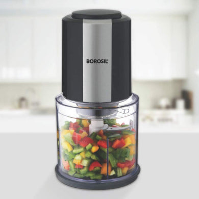 BOROSIL CHEF DELIGHT VEGETABLE CHOPPER, 300 WATTS, BLACK - KOCHEN ESSENTIAL