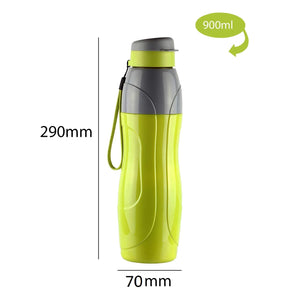 Cello Puro Plastic Sports Water Bottle, 900 ml, Set of 2(Assorted)