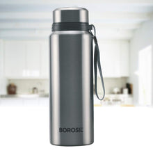 Load image into Gallery viewer, Borosil - Stainless Steel Hydra Natural - Vacuum Insulated Flask Water Bottle, 750ML
