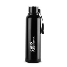 Load image into Gallery viewer, Cello Puro Steel-X Benz Water Bottle with Inner Stainless Steel and Outer Plastic (900 Ml), 1 Piece
