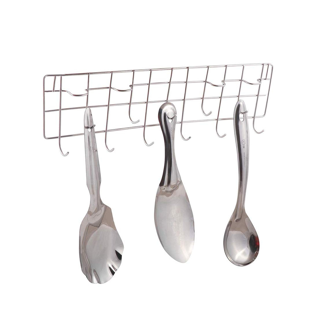 LAKSHITA STAINLESS STEEL HANGER, CUTLERY STAND, SILVER