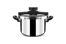 Load image into Gallery viewer, Stahl Triply Stainless Steel Versatile Cooker with Steel and Glass Lid, 9415, 5 L - KOCHEN ESSENTIAL
