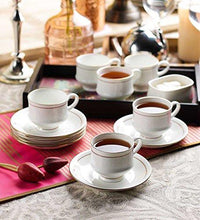 Load image into Gallery viewer, CLAY CRAFT CUP SAUCER SET, 12 PEICES - KOCHEN ESSENTIAL
