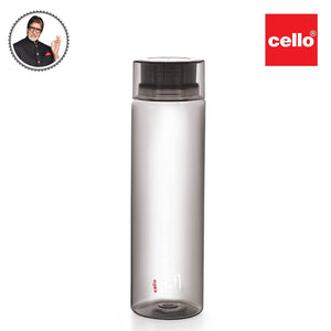 Cello H2O Plastic Unbreakable Bottle, 1 L, Black, Set of 1 - KOCHEN ESSENTIAL