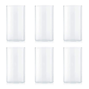 BOROSIL VISION GLASS SET LARGE, SET OF 6, TRANSPARENT - KOCHEN ESSENTIAL
