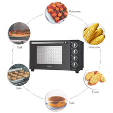 Load image into Gallery viewer, BOROSIL PRIMA 60 L OTG, WITH MOTORISED ROTISSERIE AND CONVECTION, 2000W, 12 STAGE HEAT SELECTION, BLACK - KOCHEN ESSENTIAL
