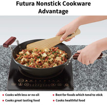 Load image into Gallery viewer, HAWKINS FUTURA NONSTICK STIR-FRY WOK WITH STAINLESS STEEL LID, 3 LITRES, 28 CM, 3.25 MM - KOCHEN ESSENTIAL
